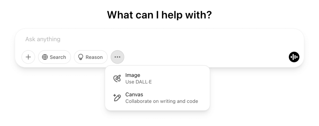 ChatGPT text box