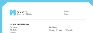 Screenshot of a blank for to be filled in