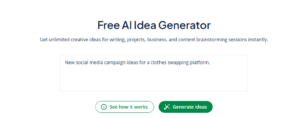 Idea generator prompt
