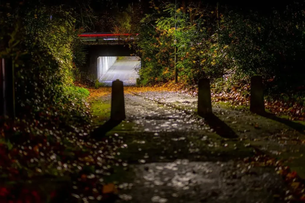 A walkway tunnel