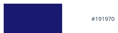 Dark navy blue color code