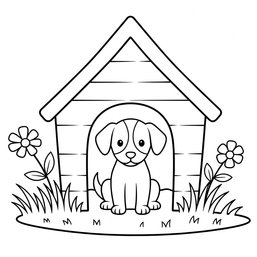 Ausmalbilder Hunde