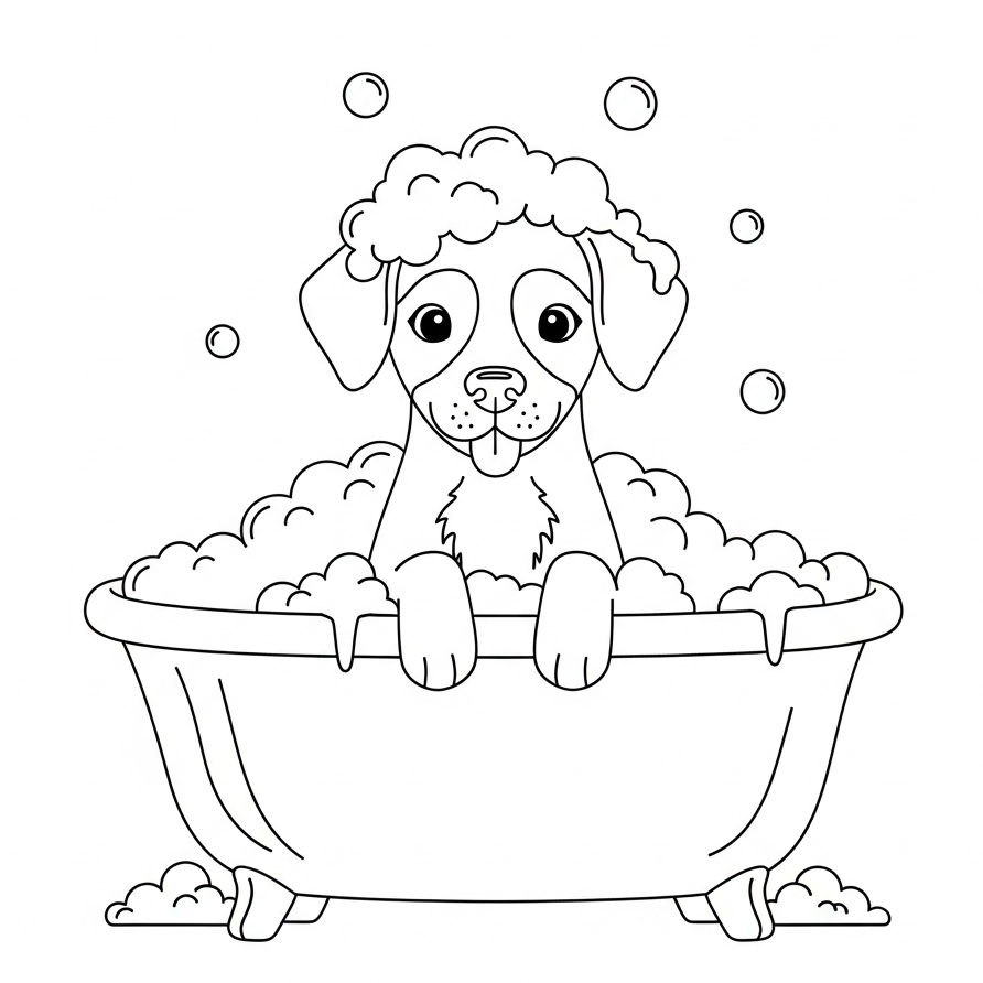 Ausmalbilder Hunde