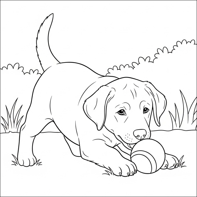 Ausmalbilder Hunde