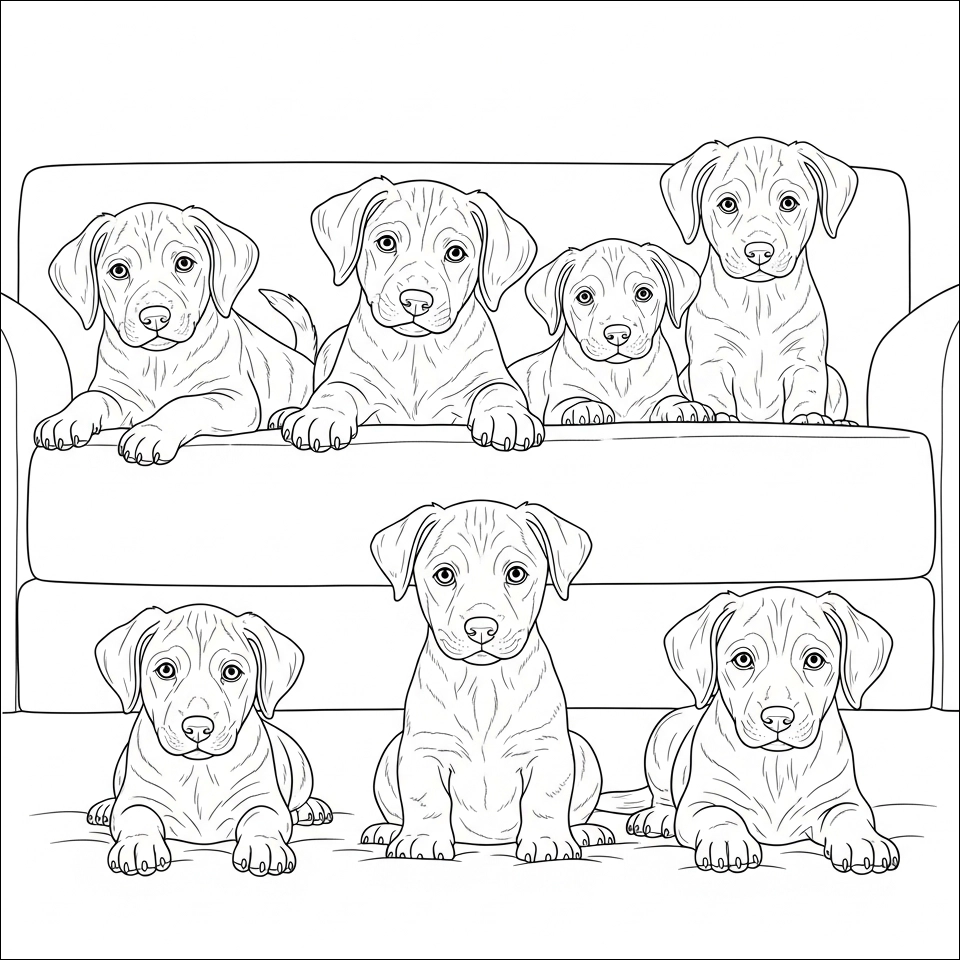 Ausmalbilder Hunde