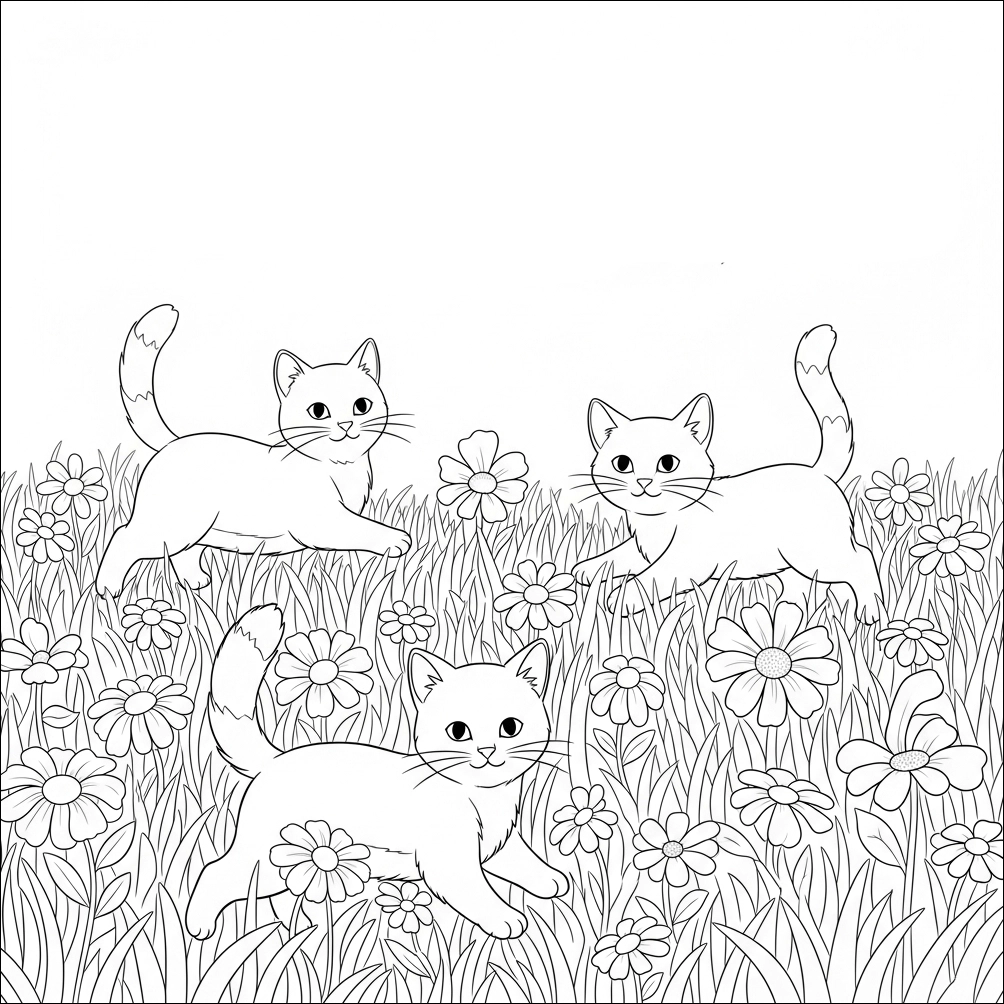 Katzen-Ausmalbild-9