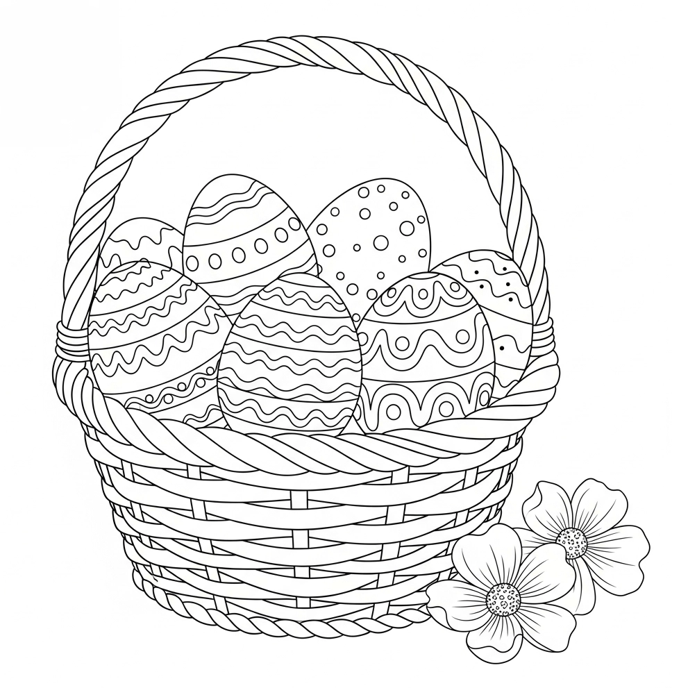 Ausmalbild Ostern