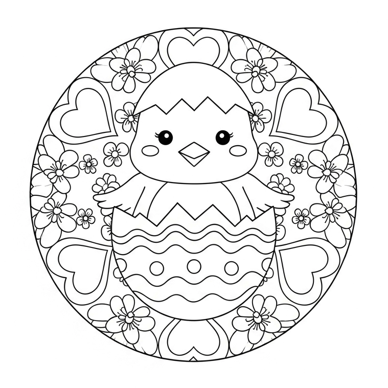 Ausmalbild Ostern