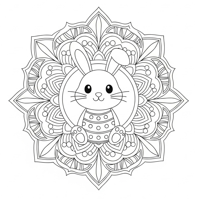 Ausmalbild Ostern