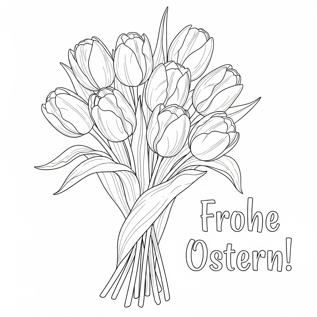 Ausmalbild Ostern