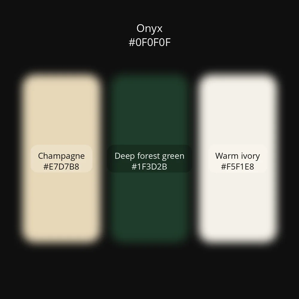 Black color palette 1