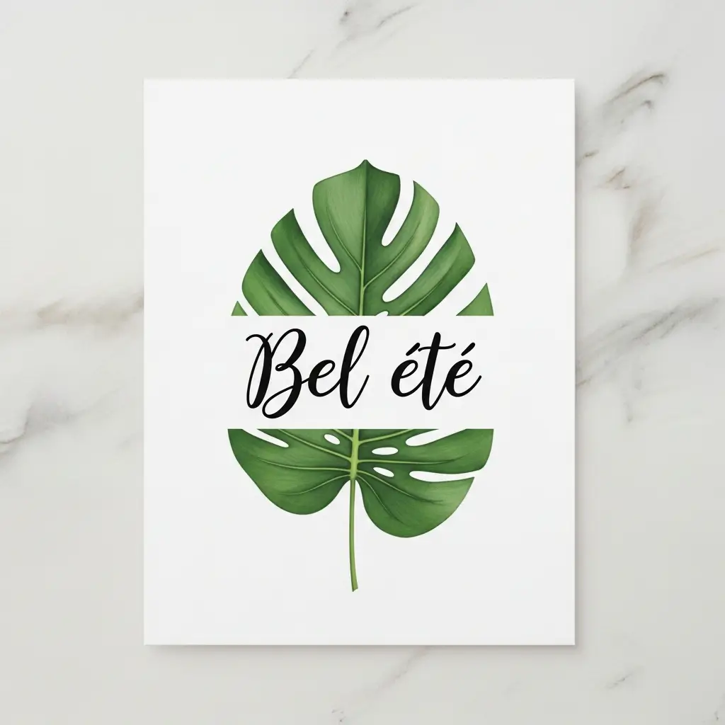 bel été message carte
