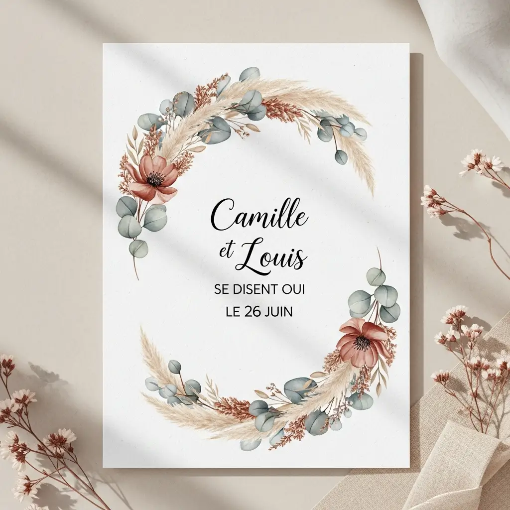 faire part mariage original