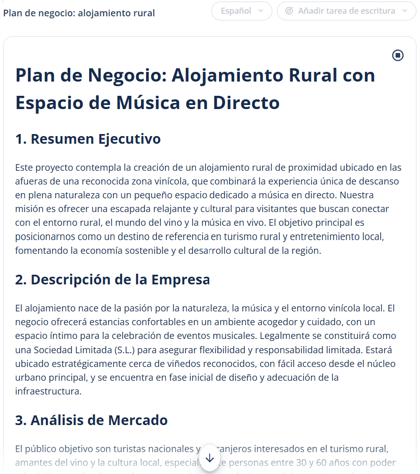 Utiliza el generador de plan de negocio de QuillBot para saber qué pasos debes seguir.