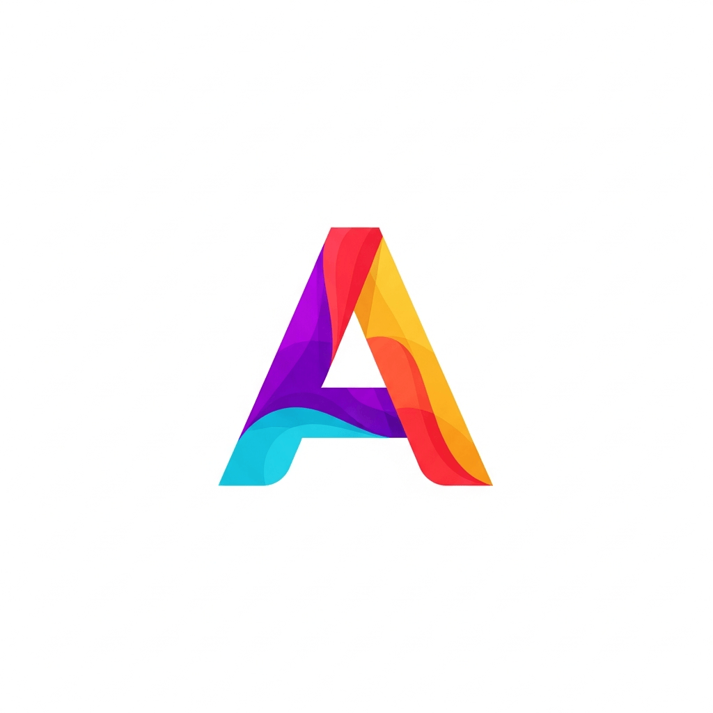 logo lettre A majuscule