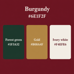 Burgundy color palette 1
